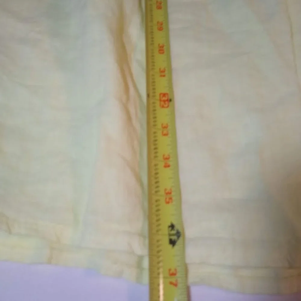 Vacation-Ready! NWOT Laura Bianchi made in Italy linen size L yellow sun dress - Picture 6 of 9